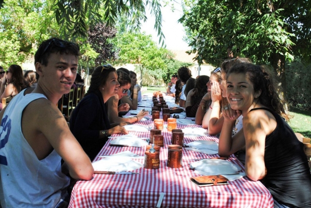 Hora de comer en la finca
